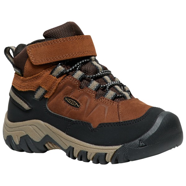 Keen - Kid's Targhee IV Mid WP - Wanderschuhe 25 | EU 25 braun/schwarz