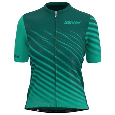 Santini - Women's Astro Jersey - Radtrikot Gr M türkis/grün Image