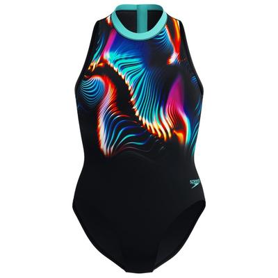 Speedo - Women's Printed Hydrasuit - Badeanzug Gr 46 schwarz Image