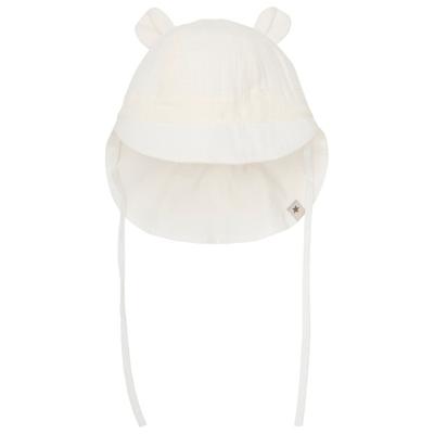 Huttelihut - Kid's Summer Hat Bear Ears Muslin - Hut Gr 98/104 weiß Image