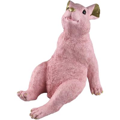 Dekofigur AM DESIGN "Hase "Sternengucker", rosa (rosé), B:0cm H:0cm T:0cm, Polyresin, Dekofiguren, Osterdeko aus Polyresin, in rosé oder weiß Image