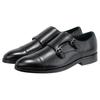 Slipper JOOP "pero kleitos monk lace up mc2", Herren, Gr. 42, schwarz, Rindsleder, klassisch, Schuhe, Business Schuh, Anzugschuh, Monk mit Lederinnensohle