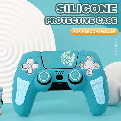 Blaue, rutschfeste Silikon-Schutzhülle in limitierter Auflage für PS5 Gamepad Controller, Image