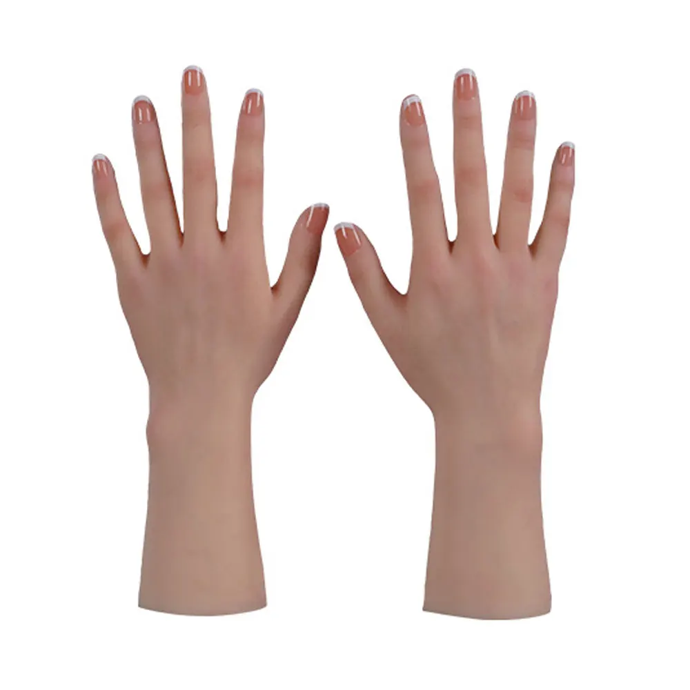 Simulierte gefälschte Silikon-Handprothesen, weich, langlebig, für Ampute, Bühne, Eigentum, kosmetische Rehab-Verwendung mit tragbarem Zubehör Image