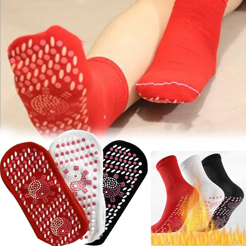 Schlankheitssocken, selbsterhitzende Socken, Anti-Ermüdung, Winter, Outdoor, warme und isolierte Socken, Gesundheitssocken, Fußmassagegerät, Unisex, kalt, Re Image