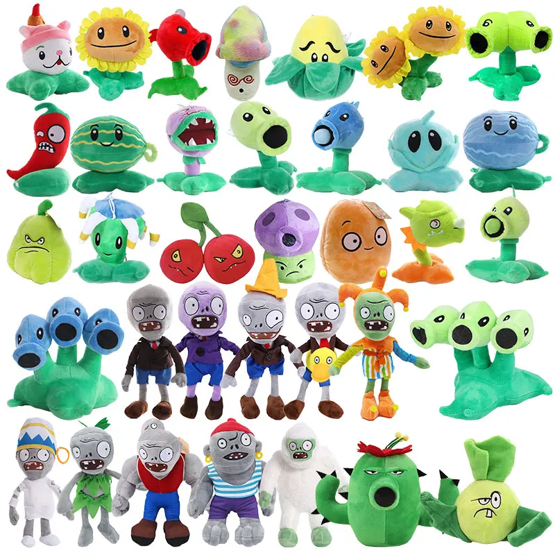 1 Stück neue Pflanzen versus Zombies Plüsch PVZ 30 cm Peashooter Schnee Erbse Sonnenblume Zombie Plüschpuppen Modell Geburtstag Weihnachtsgeschenke Image