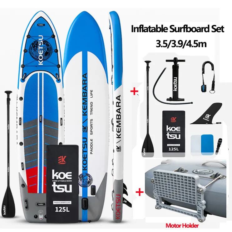 Neues KOETSU aufblasbares SUP-Board 350/390/450 cm Luya ISUP Standpaddel 100 cm breit das Surfen zum Angeln/Touring, Erkunden des Surfbretts Image