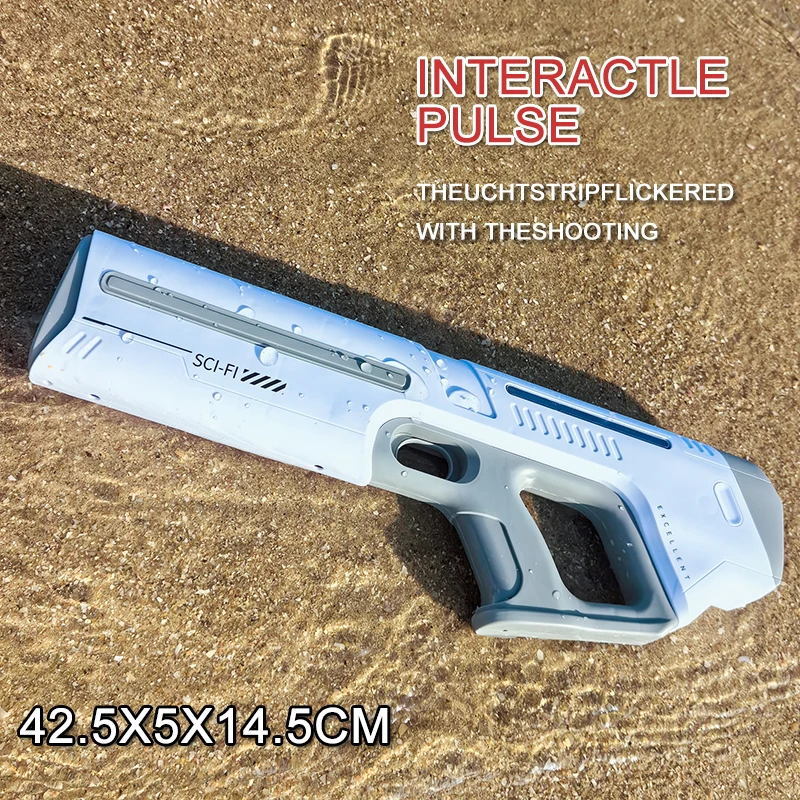 Elektrische Wasserpistolen Für Jungen Erwachsene Leistungsstarke Spritzen Automatische Wasser Absaugung Wasser Blasters Sommer Outdoor Strand Spielzeug Für Kind Geschenk Image