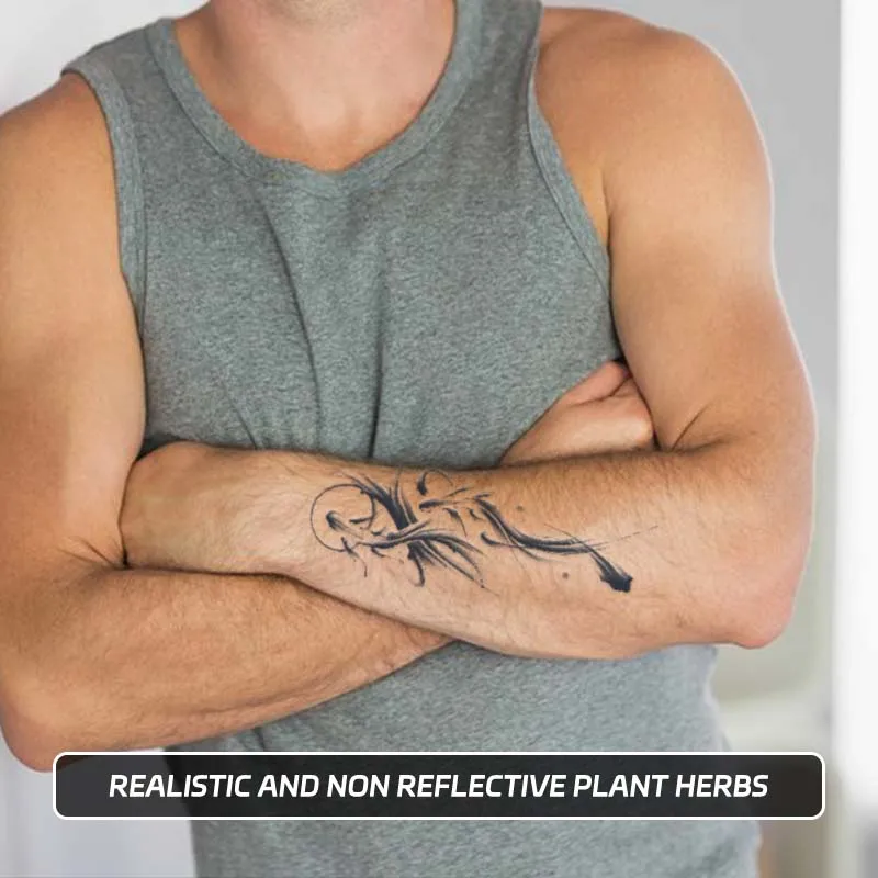 Tinte Doppel Koi Muster langlebige wasserdichte temporäre Tattoo Aufkleber simuliert nicht reflektierende gefälschte Tattoos Arme und Beine Image