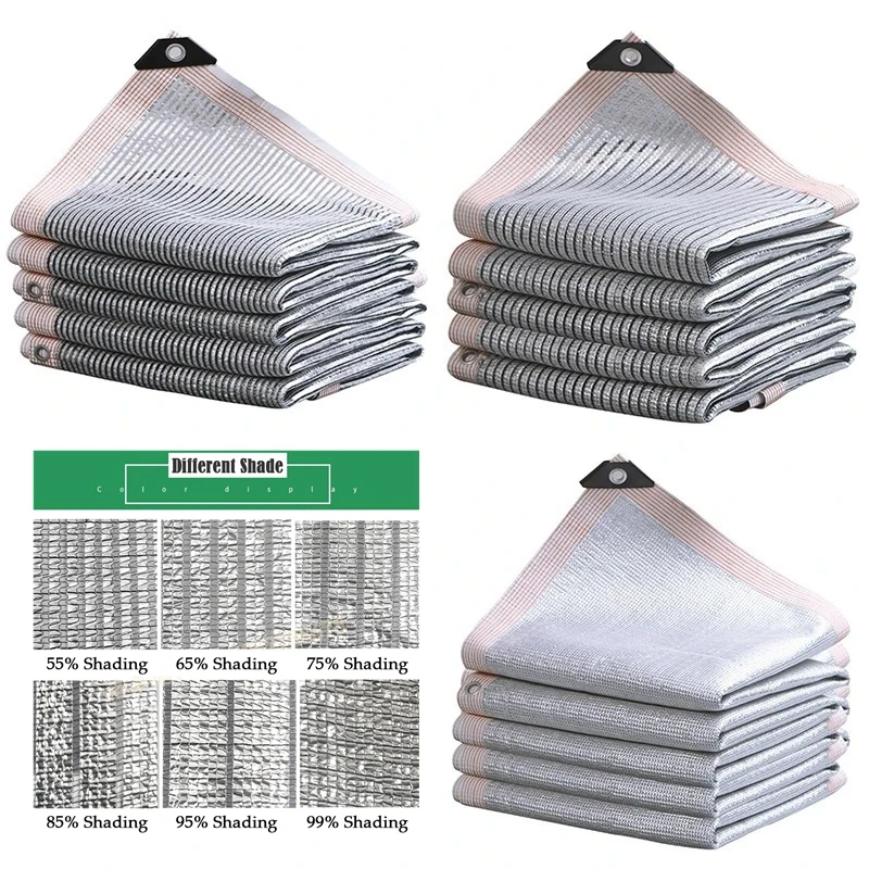 55 % ~ 99 % Schattierung im Freien, Anti-UV-Aluminiumfolie, Sonnenschutznetz, Pavillon, Baldachin, Sukkulenten, Abdeckung, Sonnenschutznetz Image
