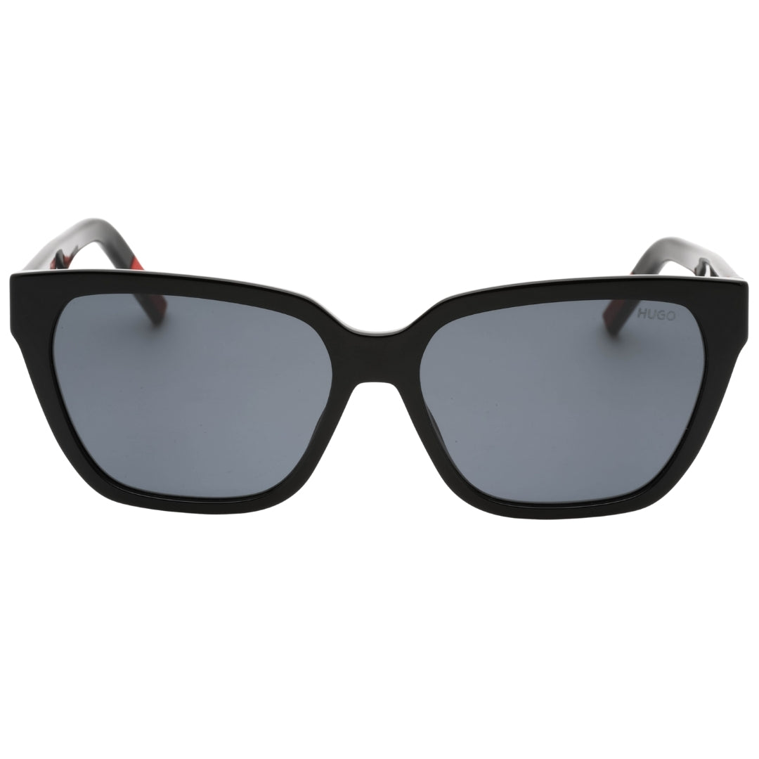 Hugo Boss graue Sonnenbrille mit schwarzen Gläsern Image