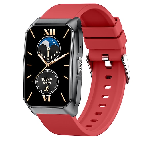 Herren Smartwatch Blutzucker Monitor Bluetooth Anruf Blutdruck Herzfrequenz IP68 Image