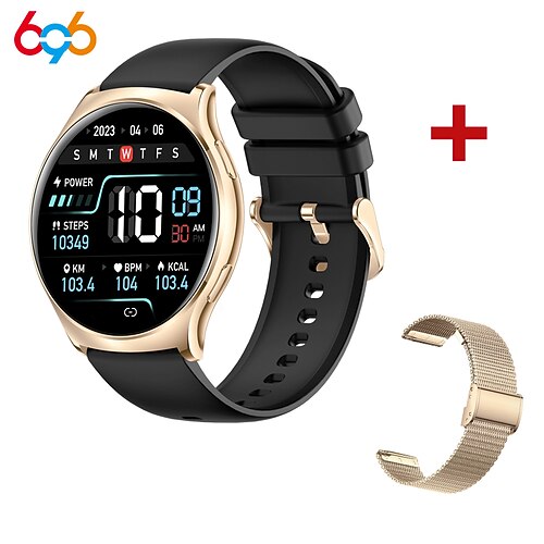 696 i102 Smart Watch Fitness Tracker ECG PPG Bluetooth Anruf Erinnerungs Android iOS IP67 40mm 1,43 Image