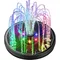 Solar Fountain Pump for Bird Bath with Lights,3.5W Solar Water Fountain with 2200 mAh Battery,6