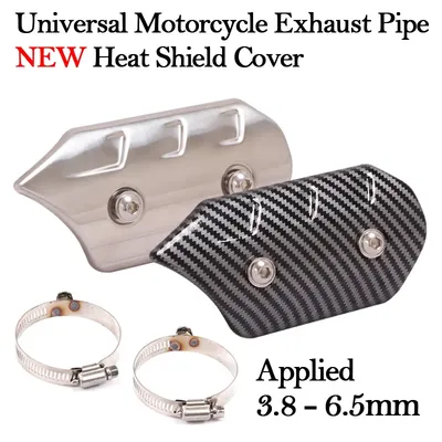 NEW Universal Motorcycle Exhaust Pipe Heat Shield Cover Heat Insulation Anti-Scald Muffler Protector