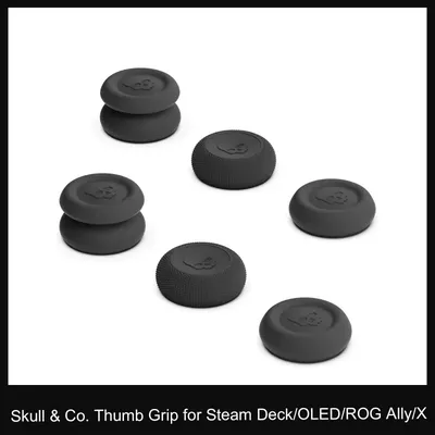 Skull & Co. Thumb Grip Set FPS CQC Joystick Cap Thumbstick Cover for Steam Deck/OLED/ROG Ally/X Game