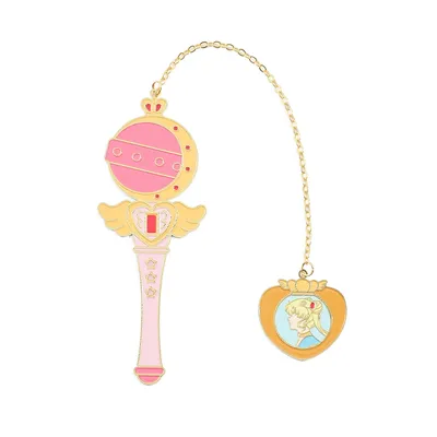 Pink Girl Heart Art Bar Bookmark, Gift Student Souvenir Reading School Fashion Supplies