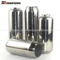Accessori per auto Tubo di scarico in acciaio inossidabile collegato al silenziatore centrale Tamburo eolico con nucleo in rete da 51 mm, 63 mm, 76 mm