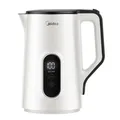 Bollitore Midea con impostazione della temperatura, 1.5 litri, 2200 W a doppia parete, bollitore bianco con Display della temperatura, muslimah