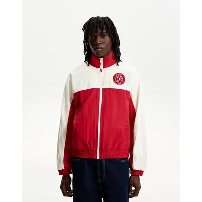 Bershka Lightweight Technical Jacket Men L Red