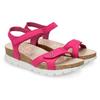 Sandale PANAMA JACK "Sulia", Damen, Gr. 38, pink, Nubukleder, casual, Schuhe, Sommerschuh, Sandalette, Urlaubschuh mit Klettverschlüssen