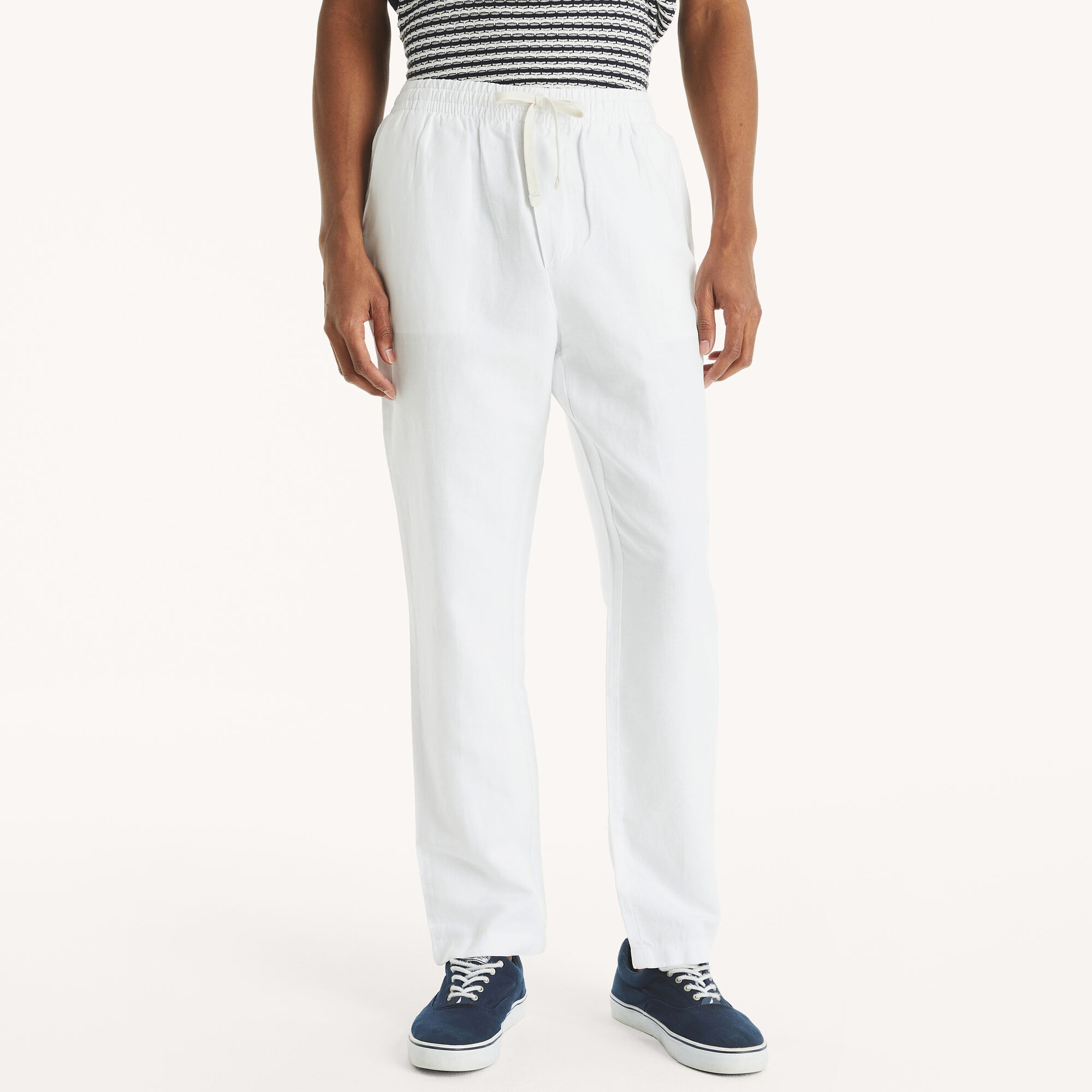 Nautica Men's Big & Tall Drawstring Pant 101 (Bright White), 4XL