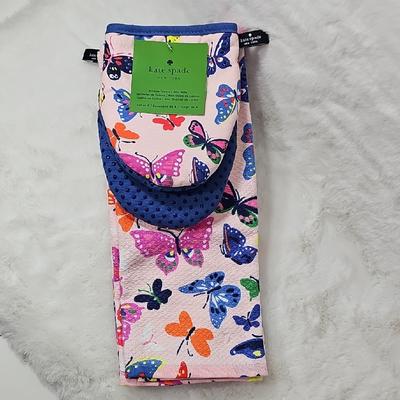 Kate Spade Kitchen | Kate Spade Kitchen Towels Mini Mitts Set Of 4 Butterflies | Color: Blue/Pink | Size: Os