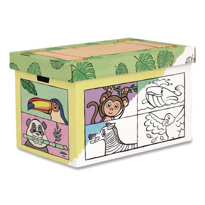 Bankers Box At Play Color in Toy Box, Animal Design, 1 Section, 5.25 Cu Ft, 28