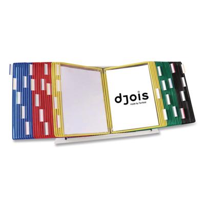 djois(R) by Tarifold Desktop Reference and Display System, 50 Panels with Assorted Borders, White Base (TFID295)