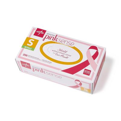 Medline Generation Pink Sense Powder-Free Nitrile Exam Gloves, Size S, 250/BX (PINK2584H)