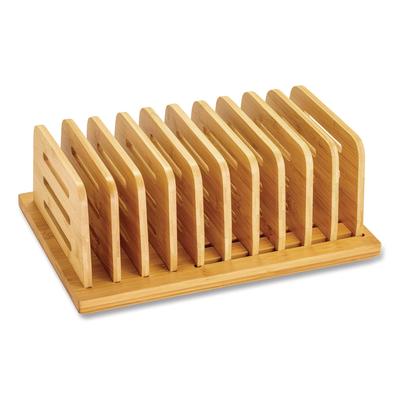 Officemate Bamboo Large File Sorter, 9 Sections, A6/A7/A8/A9/Legal/Letter/Tabloid Size Files, 14.09 x 10.04 x 3.82, Brown (OIC71002)