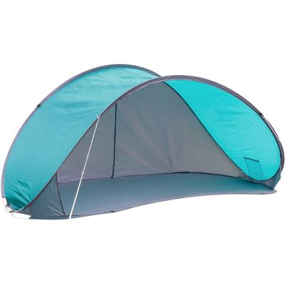 Pop Up Strandmuschel türkis mit Tragetasche - 210 x 110 cm - Strand Zelt selbstaufstellend mit uv