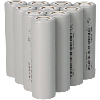 10er-Set EVE Li-ion Akku INR21700-50E 3,6V 5000mAh - 15A Flat top Image