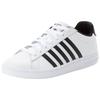 Sneaker K-SWISS "COURT TIEBREAK II", Gr. 42, schwarz-weiß (weiß, schwarz, weiß), Leder, sportlich, Schuhe