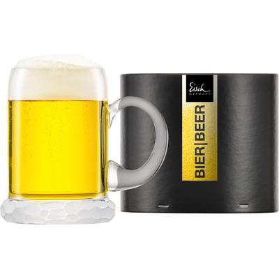 Bierkrug EISCH GERMANY "HAMILTON", transparent, B:13,7cm H:13,8cm Ø:10,5cm, Kristallglas, Trinkgefäße, mundgeblasen, handgeschliffen, Made in Germany Image
