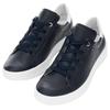 Sneaker ARA "ROM", Damen, Gr. 3,5 (36), blau (nachtblau, weiß), Glattleder, kontrastfarbene Details, sportlich, Schuhe, Schnürschuh, Retro Sneaker, Komfortschuh in Bequemweite G (= weit)