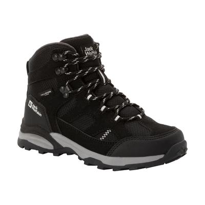 Wanderschuh JACK WOLFSKIN "TRAIL HIKER TEXAPORE MID K", Gr. 37, grau (phantom), Leder, Textil, sportlich, Schuhe, wasserdicht Image