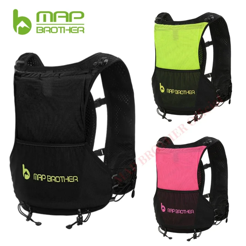 MAP BROTHER Outdoor Offroad Laufrucksack Marathon Wasserbeutel atmungsaktiv Sport Radfahren Wanderrucksack Wanderrucksack Image