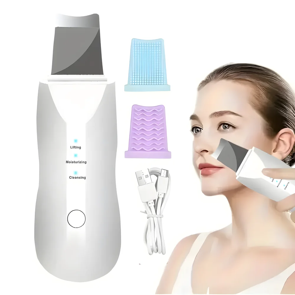 Deep Vibrate Skin Scrubber Gesichtsreiniger Schaufel Spachtel Nicht Ultraschall GesichtswäscherPeeling Mitesser Entferner Gesichts Ma ssager Image