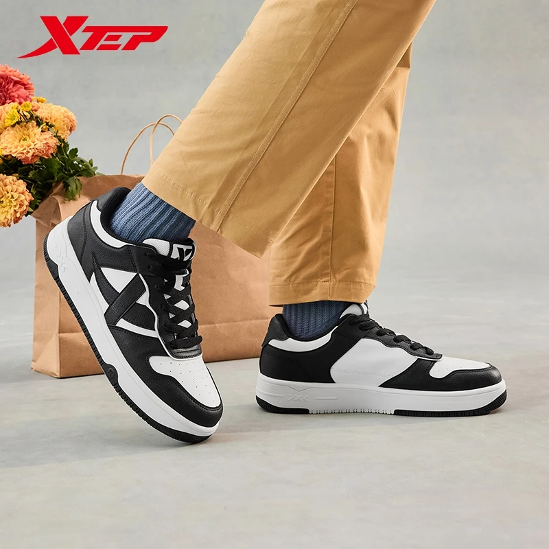 Xtep Skateboard-Schuhe für Herren, Winter-Stabilität, Skate-Schuhe, trendige, verschleißfeste Retro-Sneaker 876419310041
