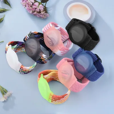 Geflochtenes Band mit Hülle für Apple AirTags Kinderarmband Anti-Scratch-Abdeckung für Airtag GPS Tracker-Halter Uhrenarmband