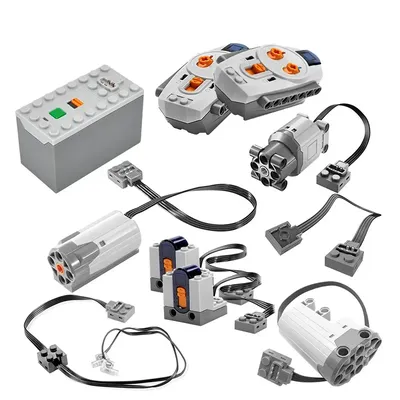MOC Multi Power Functions Tool High-Tech Brick Parts Model 58119 Battery Box 58123 Receiver Unit Image