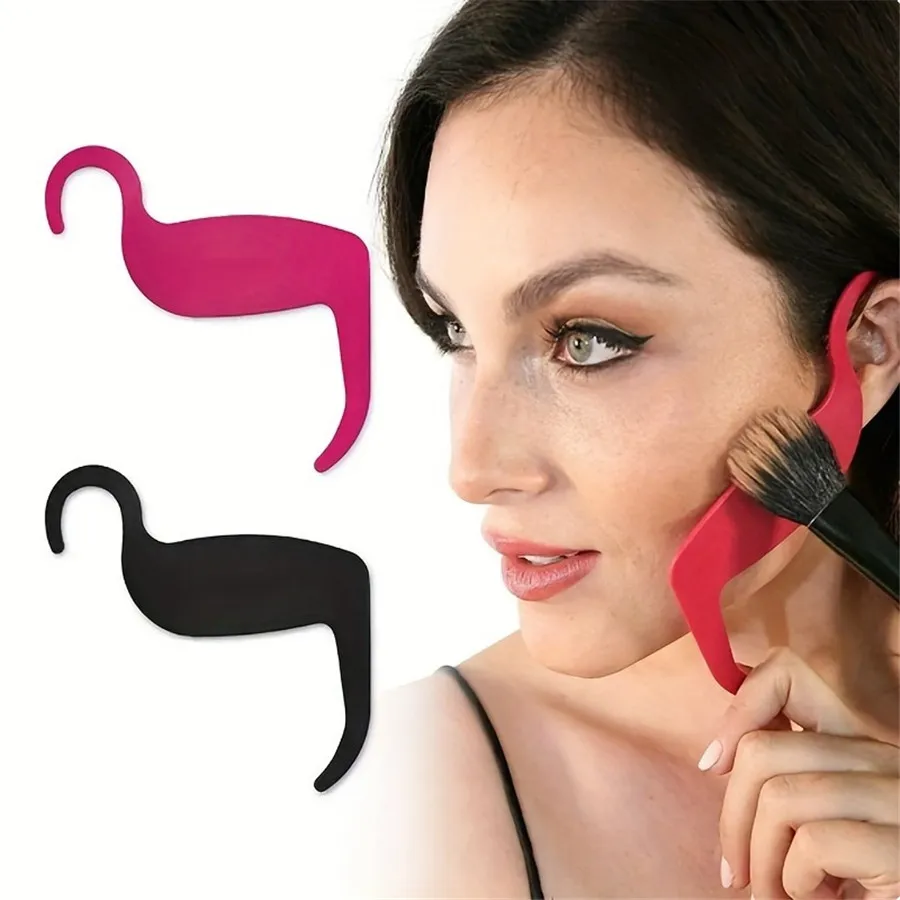 Make-up-Konturschablone – perfekter Augenbrauenformer und Eyeliner-Anleitung, langlebiges Beauty-Tool aus Kunststoff für makelloses Gesicht Image