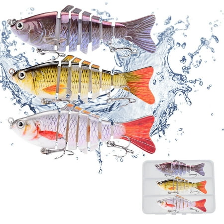 Fishing Gear - Bionic Swimming Bait Bionic Swimming Bait Robotic Fishing Lures for Freshwater 3D Bionic Swimming Lure Swims Just Like A Real Injured Bait Fish