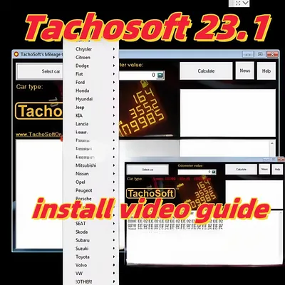 Latest 2025 Hot TachoSoft Mileage Calculator software 23.1 mileage correction software Full Version