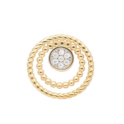Ketten-Anhänger ADELIA´S "Damen 333 Gold Anhänger mit Zirkonia", gold, Schmuckanhänger, Damen, Gold, mit Zirkonia für Damen Image