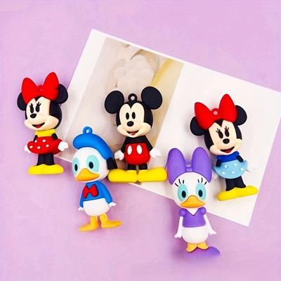 TEMU 5pcs Set/ Duck Plastic Toy Figure Holiday Party Baking Decoration Doll Ornaments Cartoon Pendant Gift