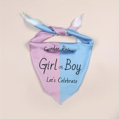 TEMU Gender Reveal Dog Bandana: With Style - In Medium Size