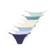 String VIVANCE, Damen, Gr. 36/38, bunt (navy, hellblau, jeansblau, mint, graugrün, gelb, weiß), Single Jersey, Obermaterial: 95% Baumwolle, 5% Elasthan. Spitze: 80% Polyamid, 20% Elasthan, unifarben, körpernah, Unterhosen, mit feiner...