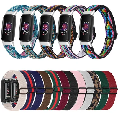 Nylon elastic Watch Band For Fitbit inspire 3 smartWatch adjustable Bracelet strap Wristband for fitbit luxe Bands Accessories